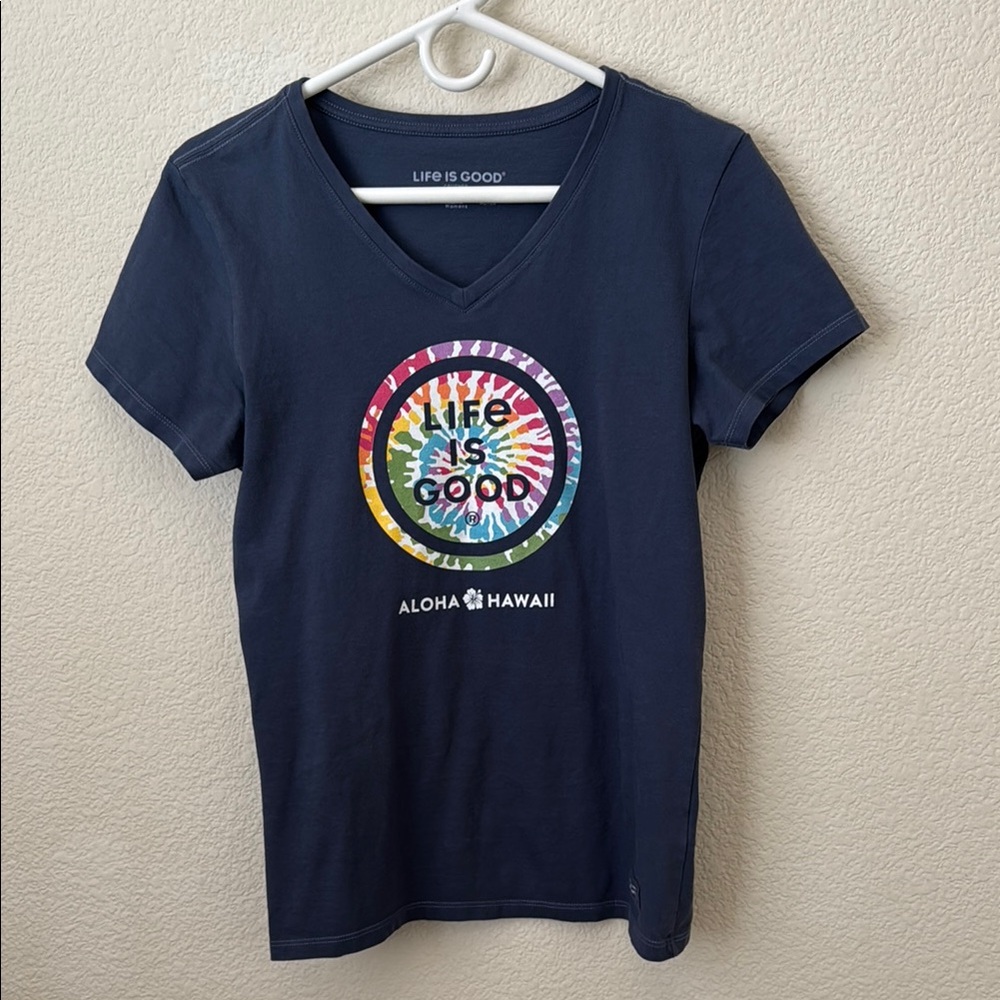 2 Life Is Good Dark Blue Crusher Tee - Picture 2 of 3